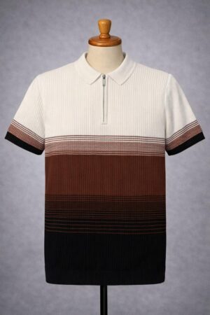 Polo golf Homme à Fermeture Zippée – Style Premium Élégant