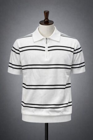 Polo golf Homme à Fermeture Zippée – Élégant