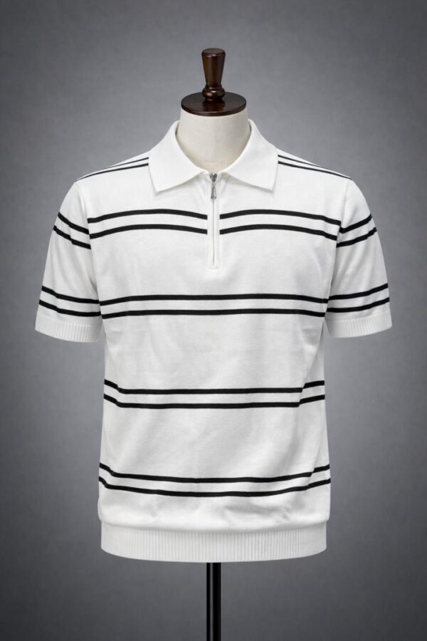 Polo golf Homme à Fermeture Zippée – Élégant