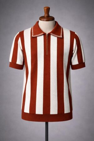 Polo golf Homme à Fermeture Zippée – Style Premium Élégant