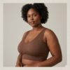 Crop Top Femme marron Manches Courtes – Style & Confort